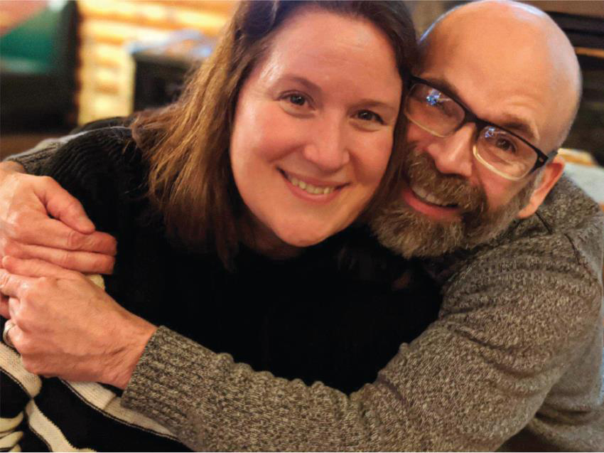 Dan and Jennifer Digmann embracing