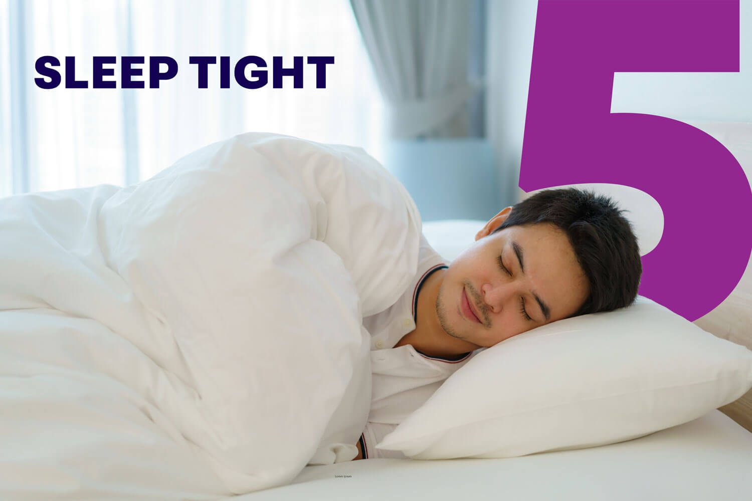 A man sleeping soundly