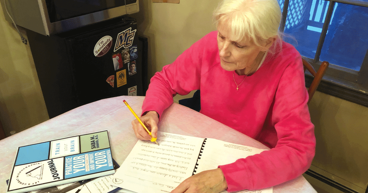 Workshops help people with Parkinson's disease improve handwriting