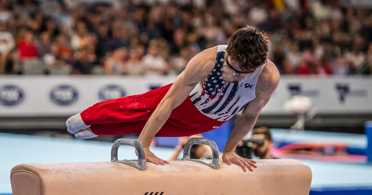 What eye conditions does Olympic medalist Stephen Nedoroscik have?