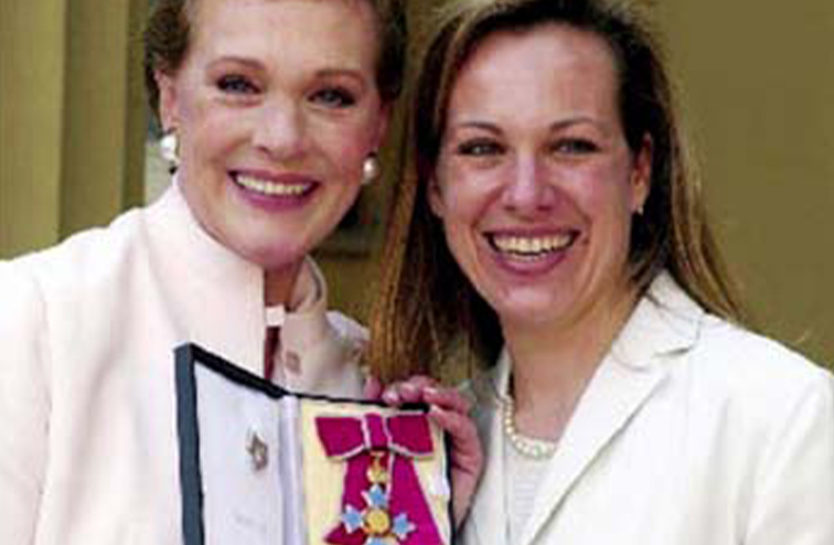 Actress Julie Andrews and her daughter Emma Walton Hamilton.