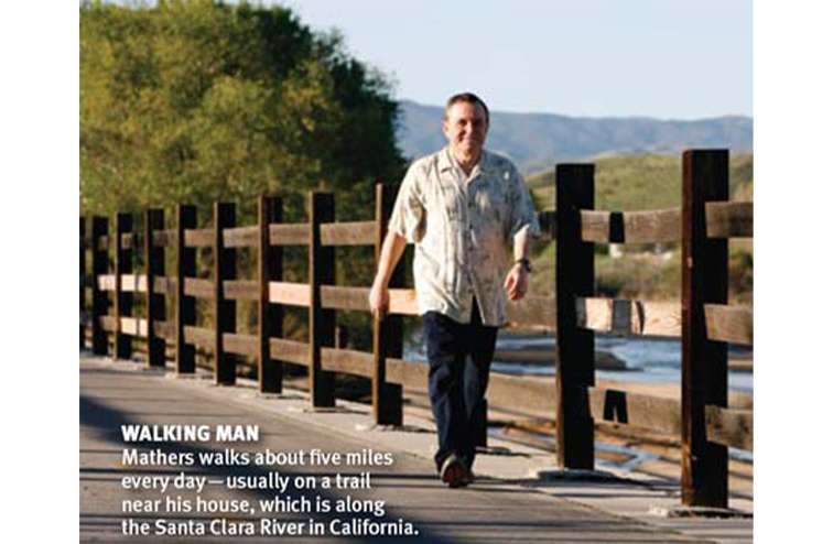 Mathers on a walk