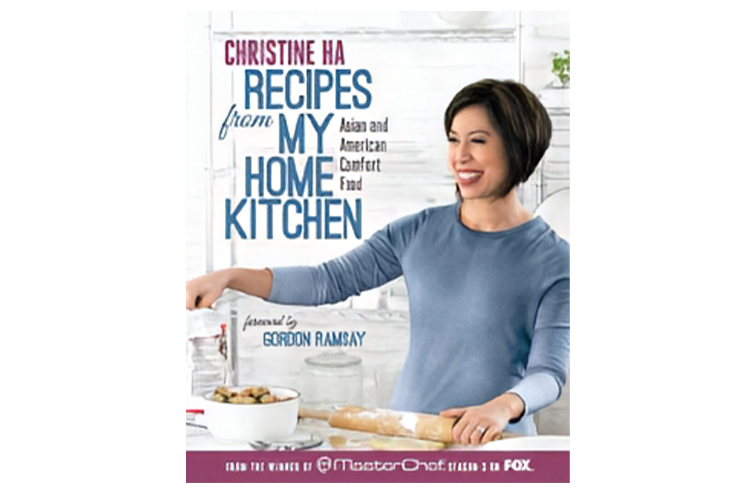 The cover of Christine Ha's cookbook, Recipes from my Kitchen.