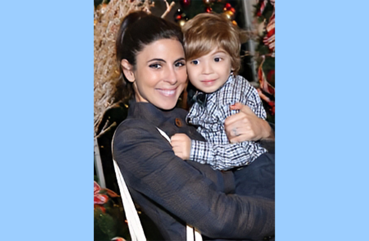 Jamie-Lynn Sigler with her three year old son, Beau.