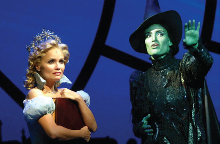 Kristen Chenoweth in Broadway musical, Wicked.