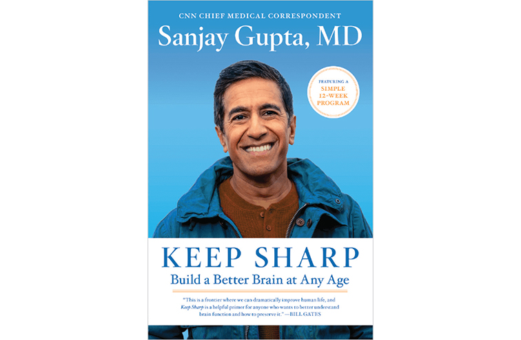 Cover of Dr. Gupta's book, Keep Sharp
