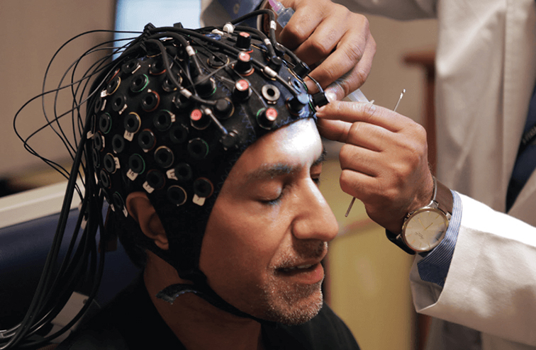 Dr. Gupta doing field research for his book