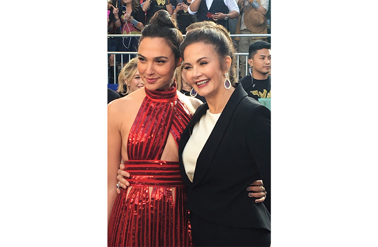 Lynda Carter with actress Gal Gadot