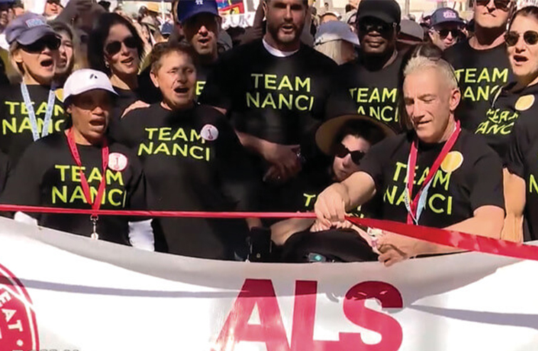 Ryder with Team Nanci at an ALS Association walk