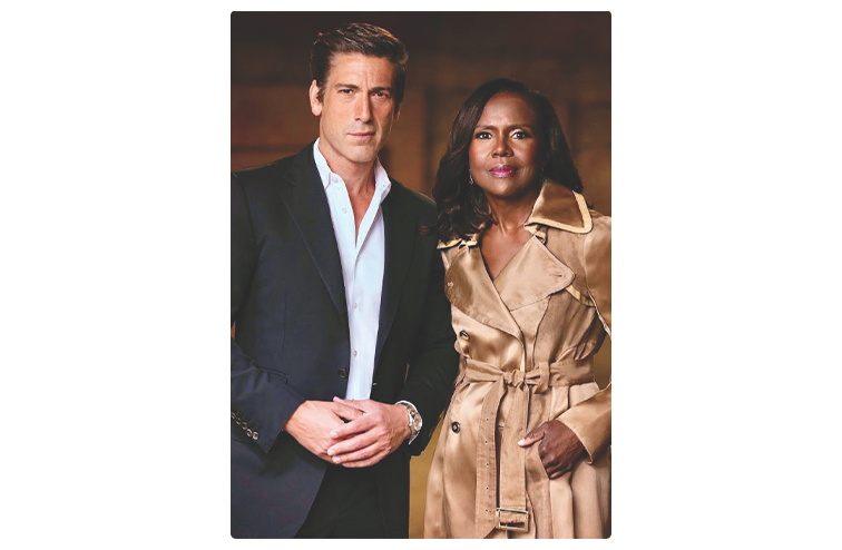 Deborah Roberts with cohost David Muir