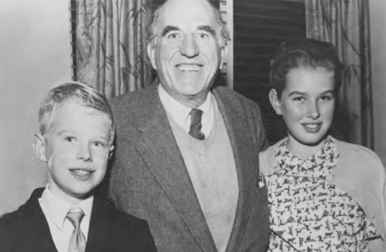 Ed Begley Jr. with his father, Ed Sr., and his sister, Allene