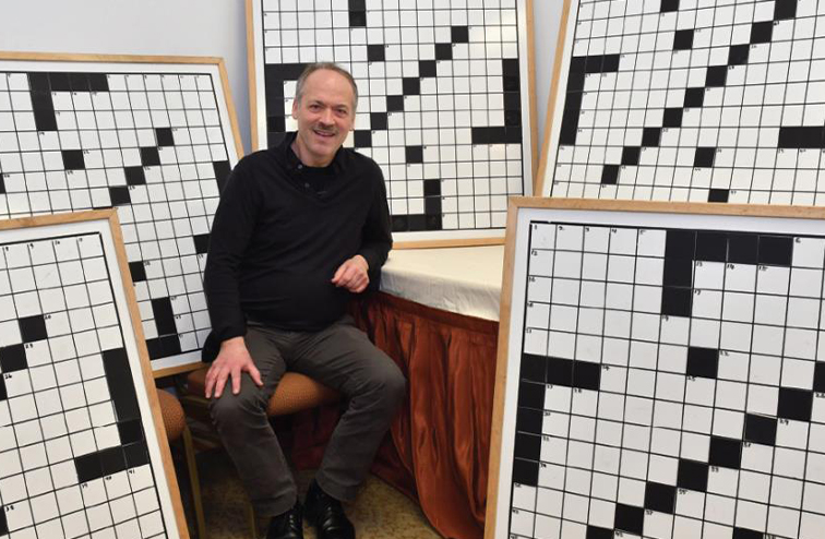 Shortz at the 45th annual American Crossword Puzzle Tournament