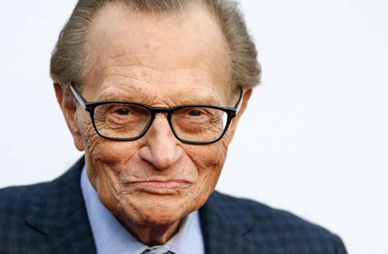Image of a smiling Larry King