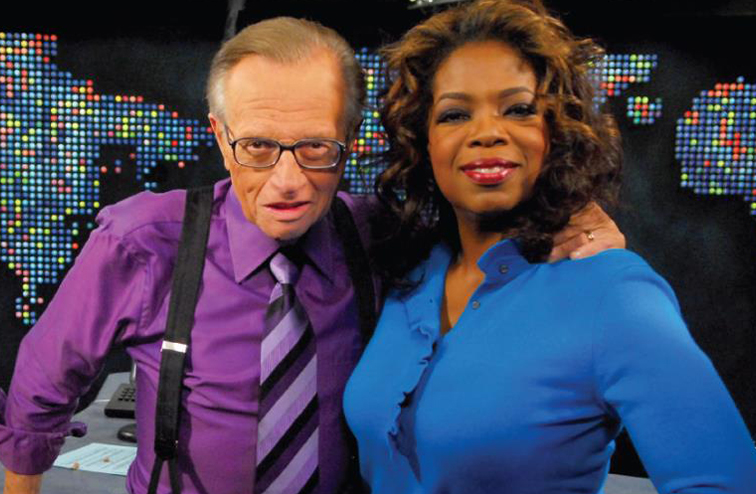 Larry King with Oprah Winfrey