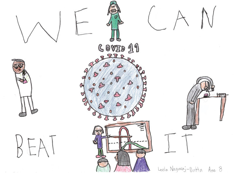 An 8-year-old's art boosts her neurologist mother's morale