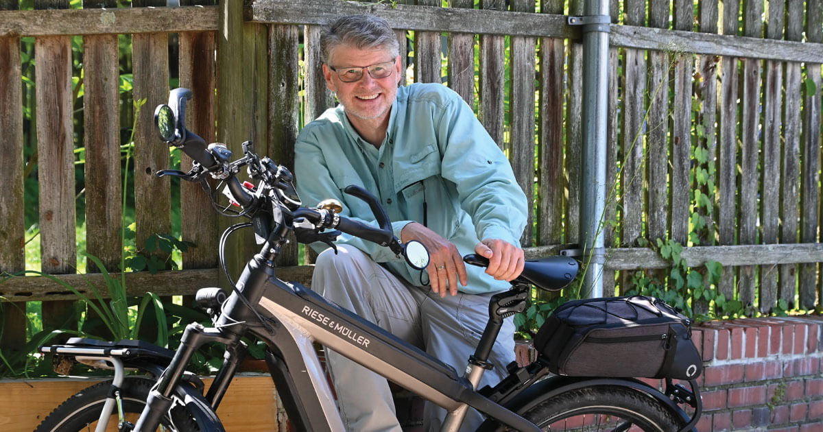 A cyclist raises awareness of peripheral neuropathy