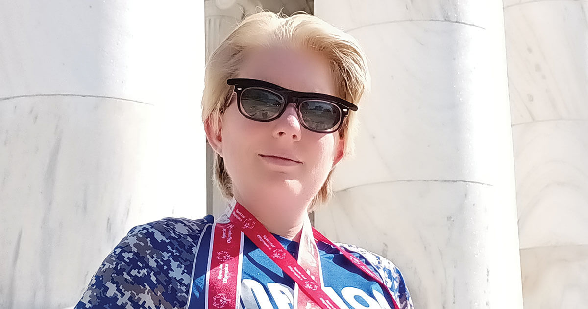 A young woman with moyamoya disease joins the Special Olympics