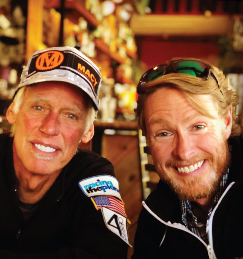 Mark Macy with his son, Travis