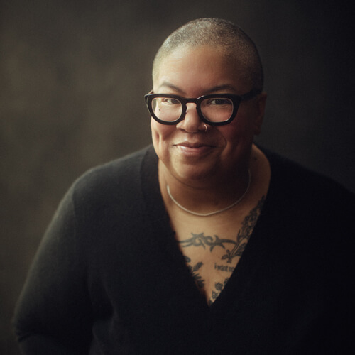 A photograph of author and caretaker, Samantha Irby.