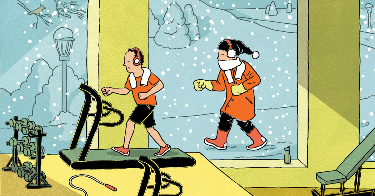 How to exercise safely in cold weather